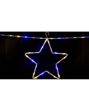 Multicolour Star Chain Tubelight Solar LED Christmas Lights