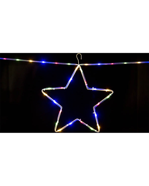 Multicolour Star Chain Tubelight Solar LED Christmas Lights