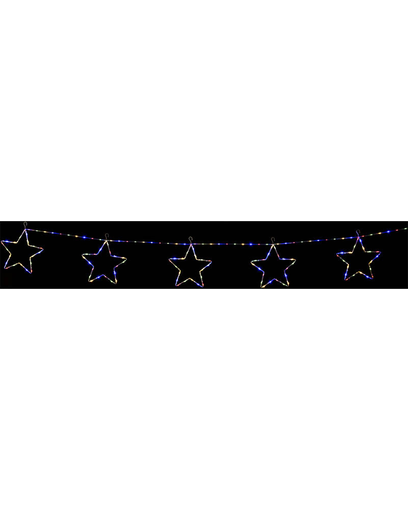 Multicolour Star Chain Tubelight Solar LED Christmas Lights
