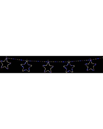 Multicolour Star Chain Tubelight Solar LED Christmas Lights