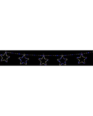 Multicolour Star Chain Tubelight Solar LED Christmas Lights