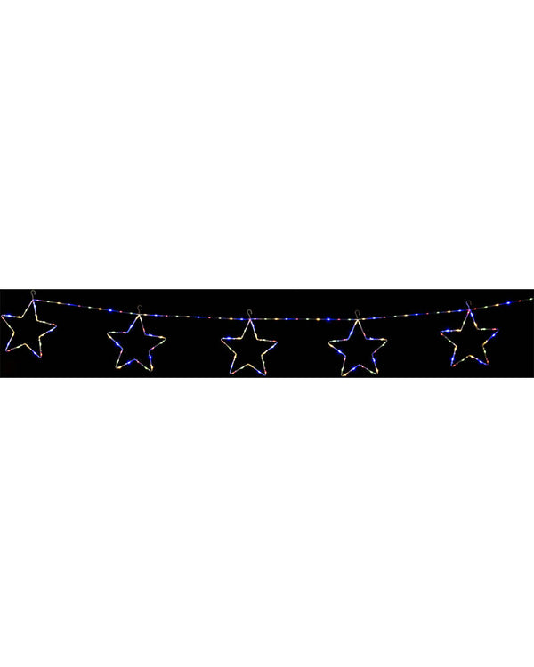 Multicolour Star Chain Tubelight Solar LED Christmas Lights