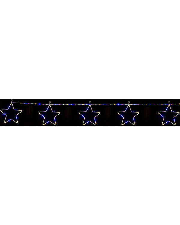 Multicolour Star Chain Tubelight Solar LED Christmas Lights