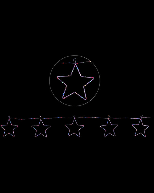 Multicolour Star Chain Tubelight Solar LED Christmas Lights