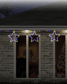 Multicolour Star Chain Tubelight Solar LED Christmas Lights
