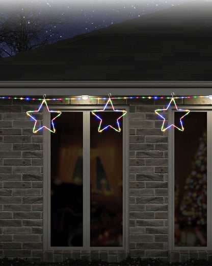Multicolour Star Chain Tubelight Solar LED Christmas Lights