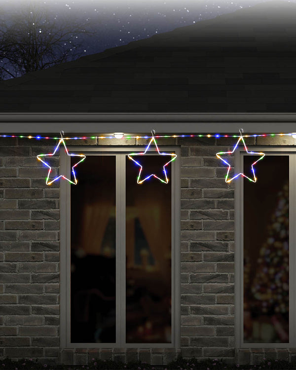 Multicolour Star Chain Tubelight Solar LED Christmas Lights