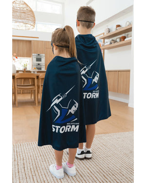 NRL Storm Supporter Kids Cape
