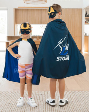 NRL Storm Supporter Kids Cape