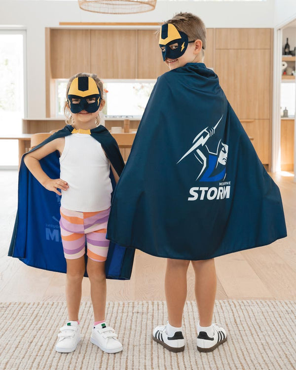 NRL Storm Supporter Kids Cape