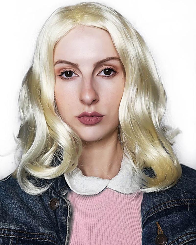 Strange Girl Deluxe Wavy Blonde Wig