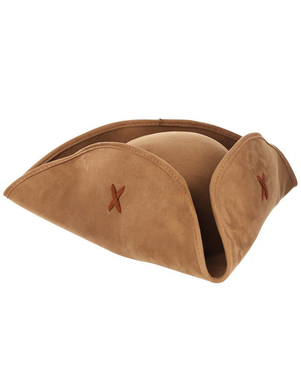 Suede Womens Deluxe Pirate Hat