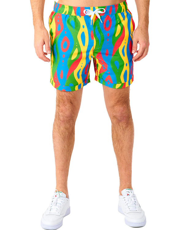 Summer Loopy Lines Opposuit Mens Swim Suit