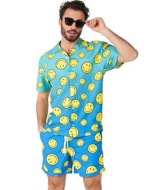 Summer Smiley Fade Opposuit Mens Swim Suit