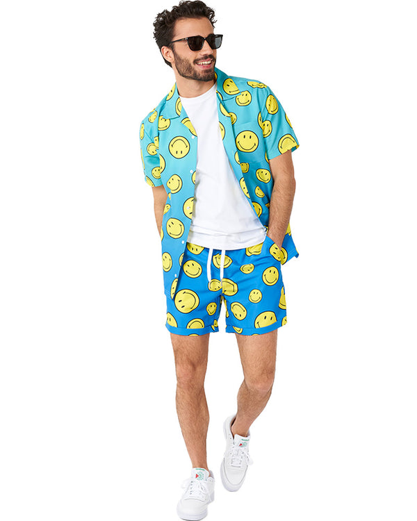 Summer Smiley Fade Opposuit Mens Swim Suit