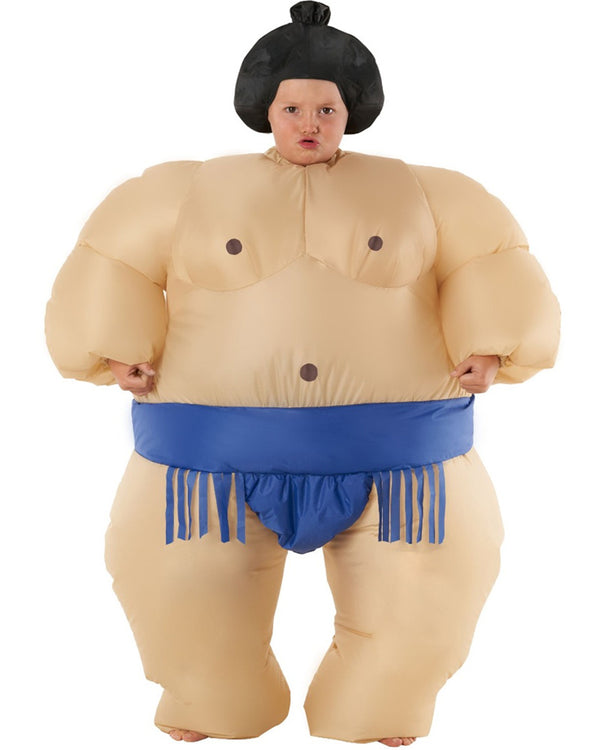 Sumo Blue MegaMorph Inflatable Boys Costume