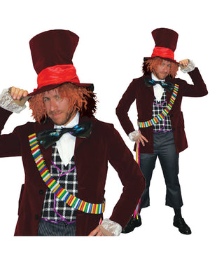 Superior Mad as a Hatter Mens Costume