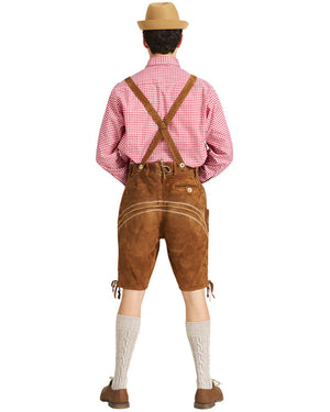 Sven Authentic Oktoberfest Leather Lederhosen Mens Costume