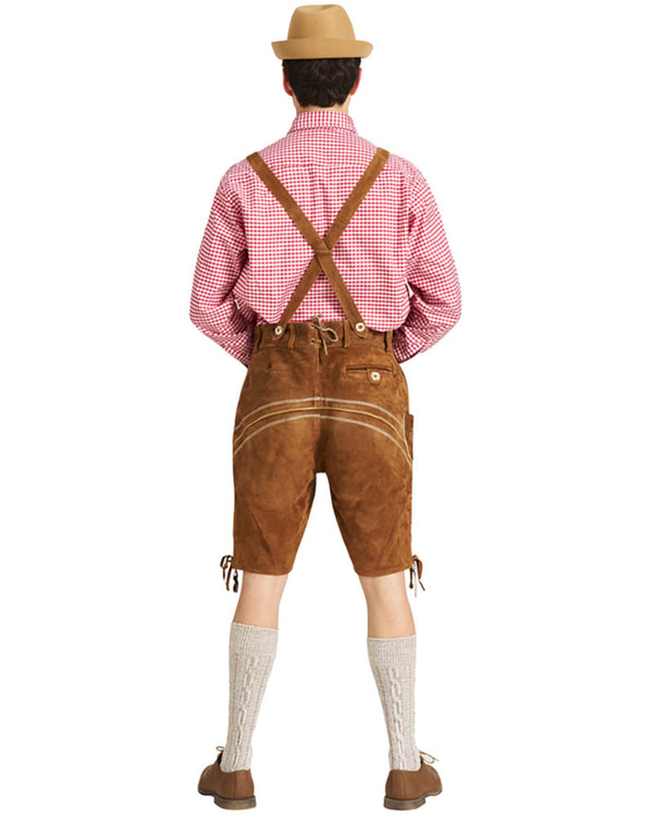 Sven Authentic Oktoberfest Leather Lederhosen Plus Size Mens Costume