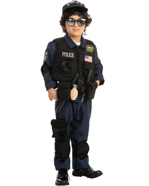 SWAT Police Officer Complete Kids Costume