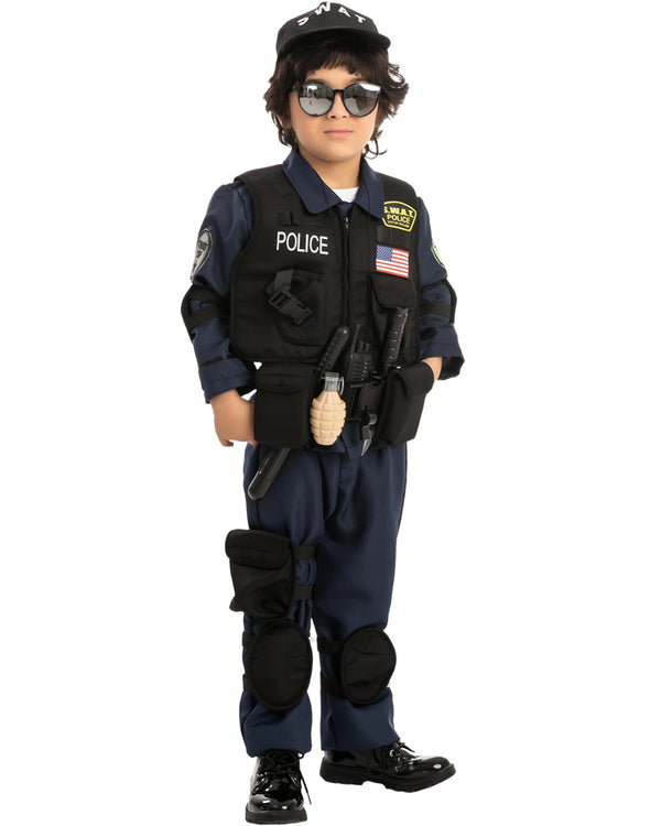SWAT Police Officer Complete Kids Costume