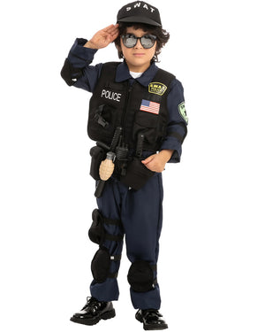 SWAT Police Officer Complete Kids Costume