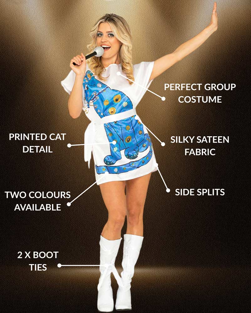 Swedish Superstar Blue Cat Womens Tunic
