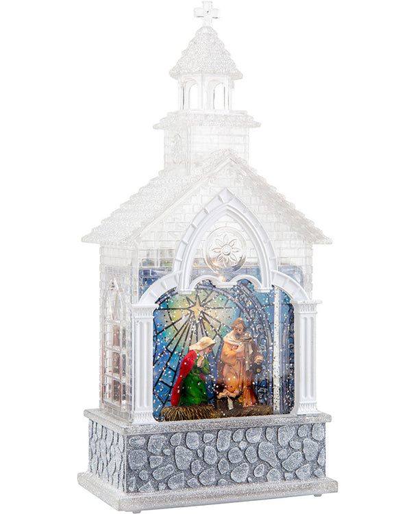 Christmas Swirl Musical Church Nativity USB