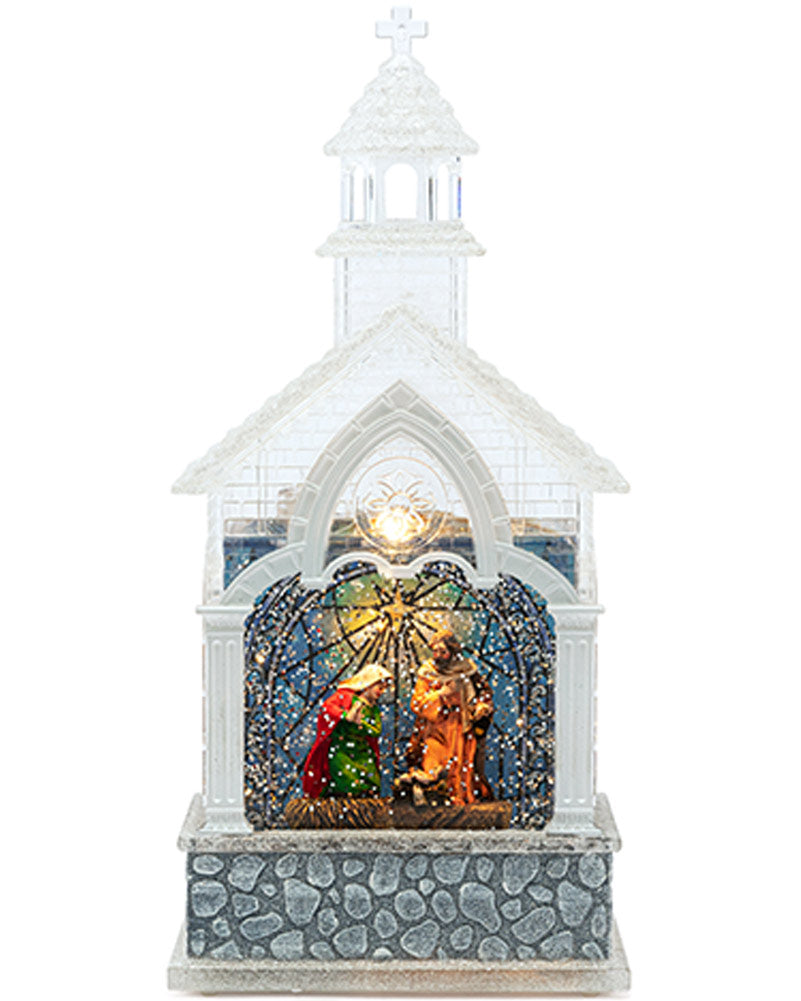 Christmas Swirl Musical Church Nativity USB