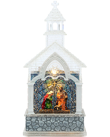 Christmas Swirl Musical Church Nativity USB