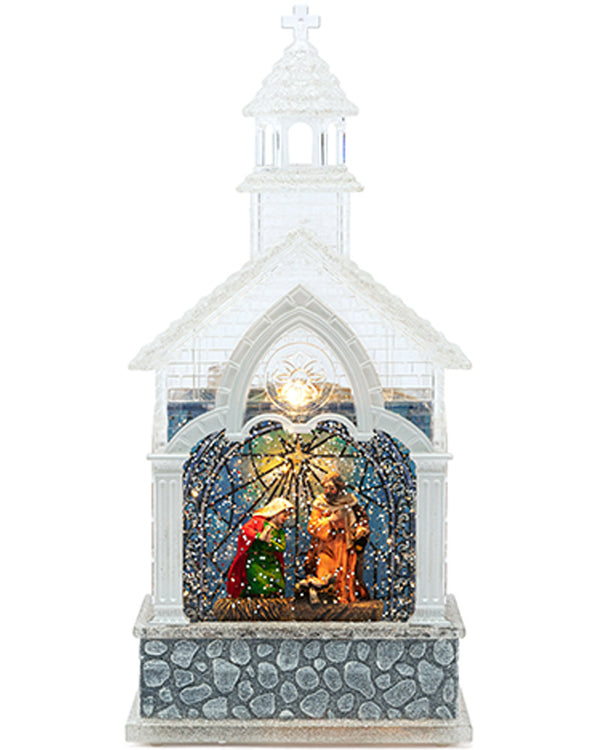 Christmas Swirl Musical Church Nativity USB