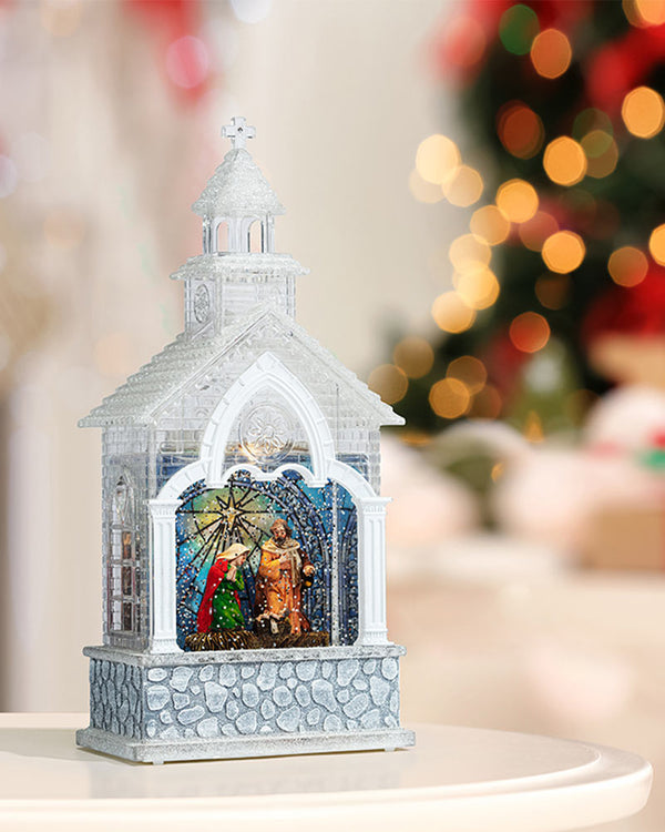 Christmas Swirl Musical Church Nativity USB