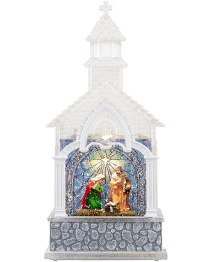 Christmas Swirl Musical Church Nativity USB