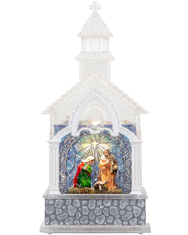 Christmas Swirl Musical Church Nativity USB