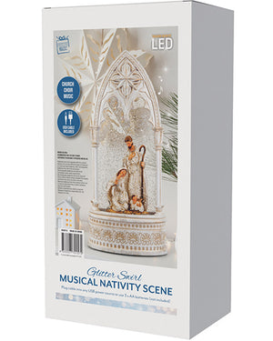 Christmas Swirl Musical Nativity Scene USB