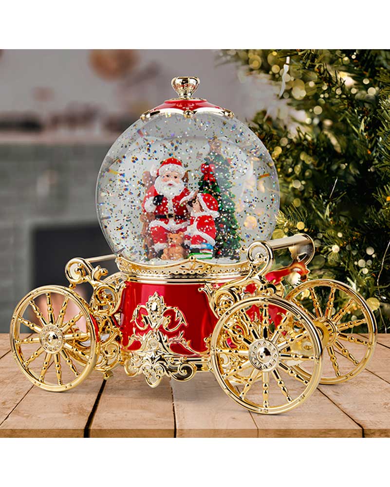 Christmas Swirl Musical Royal Carriage USB 21cm