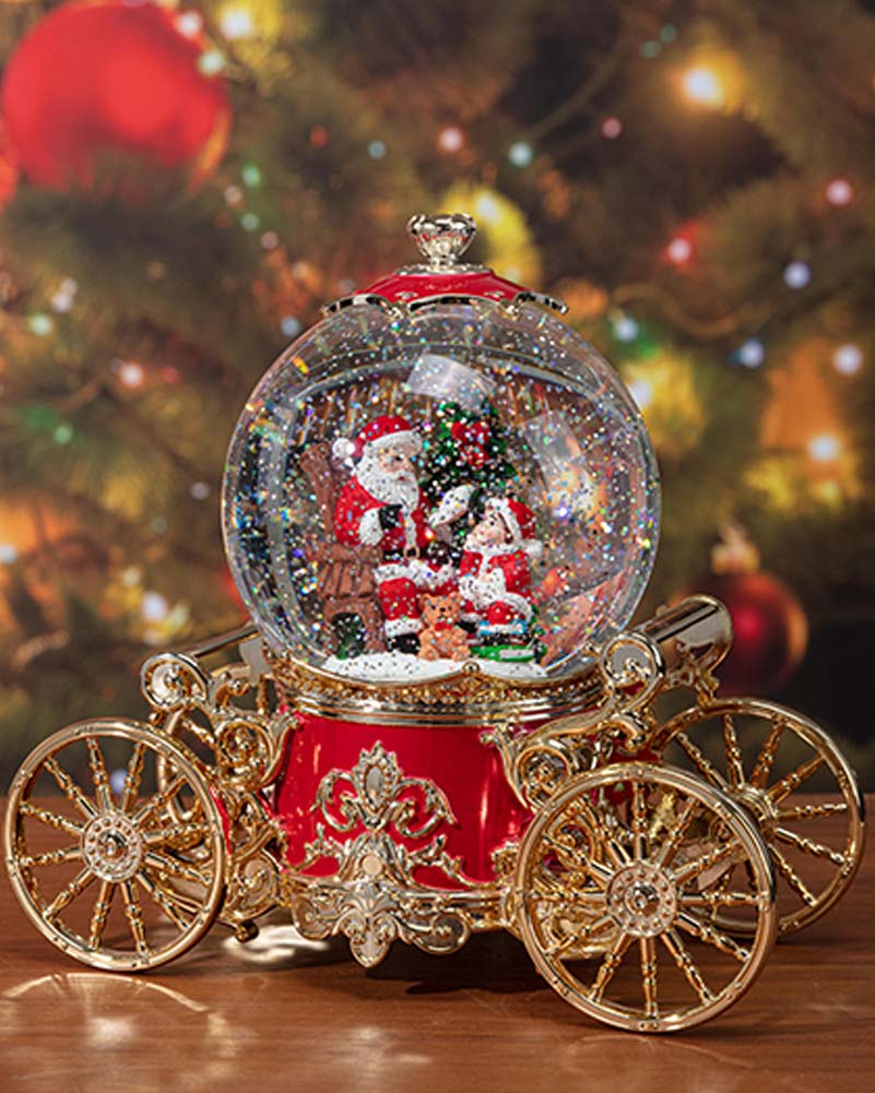 Christmas Swirl Musical Royal Carriage USB 21cm