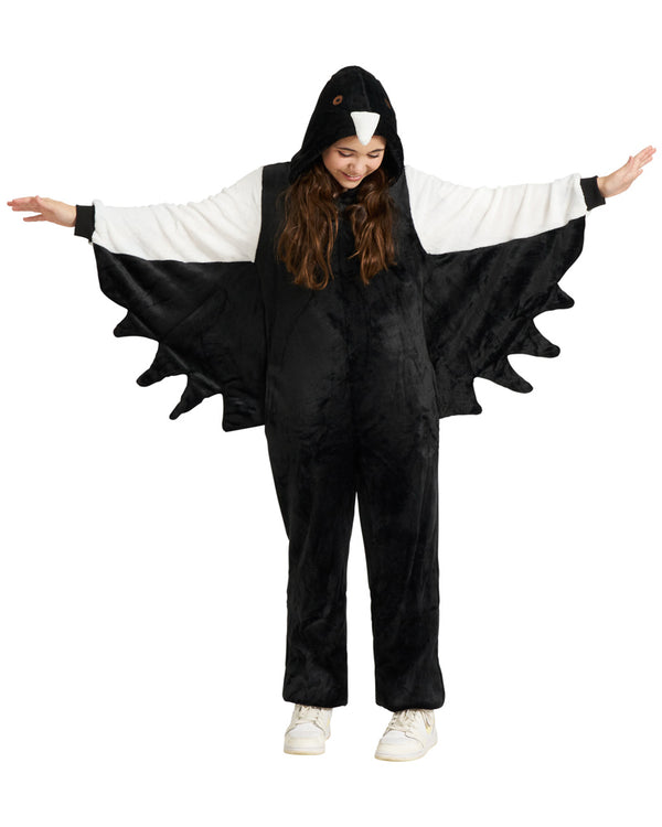 Swooping Magpie Full Body Deluxe Kids Costume