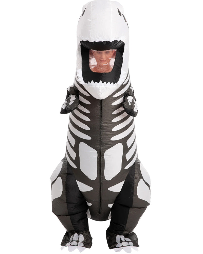 T-Rex Skeleton Inflatable Adult Costume