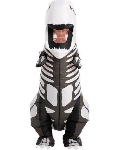 T-Rex Skeleton Inflatable Adult Costume
