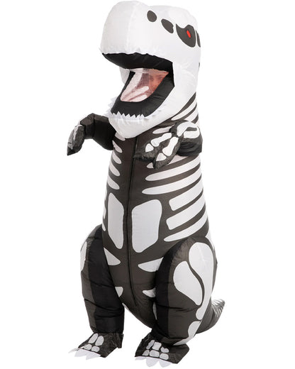 T-Rex Skeleton Inflatable Adult Costume