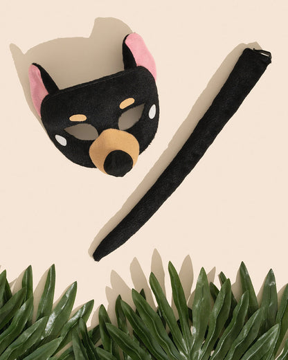 Tassie Devil Deluxe Mask and Tail Set