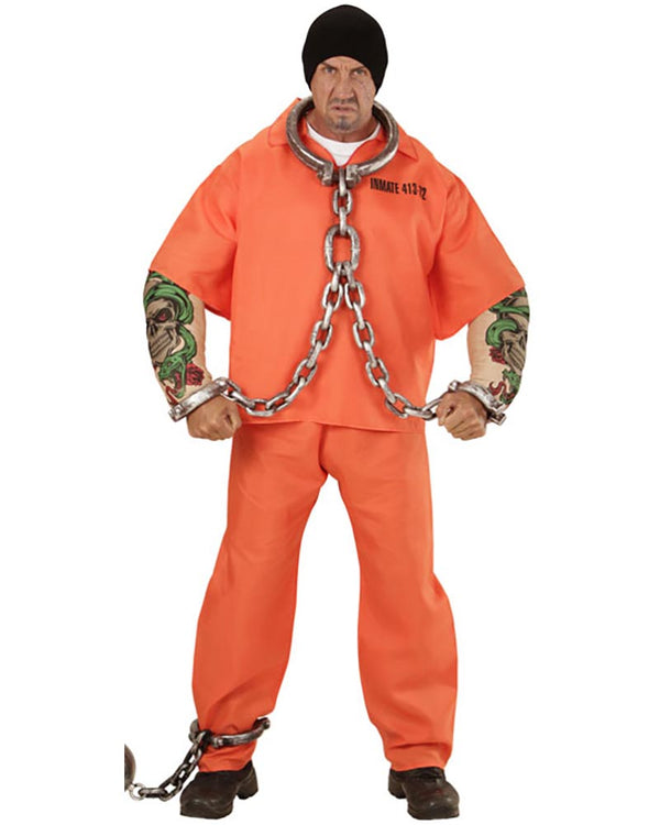 Tattooed Convict Mens Costume