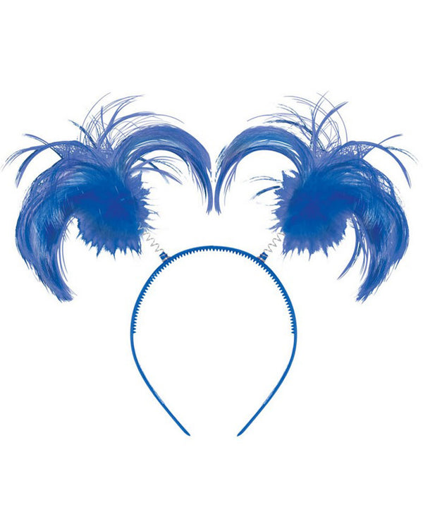 Team Spirit Blue Ponytail Headbopper