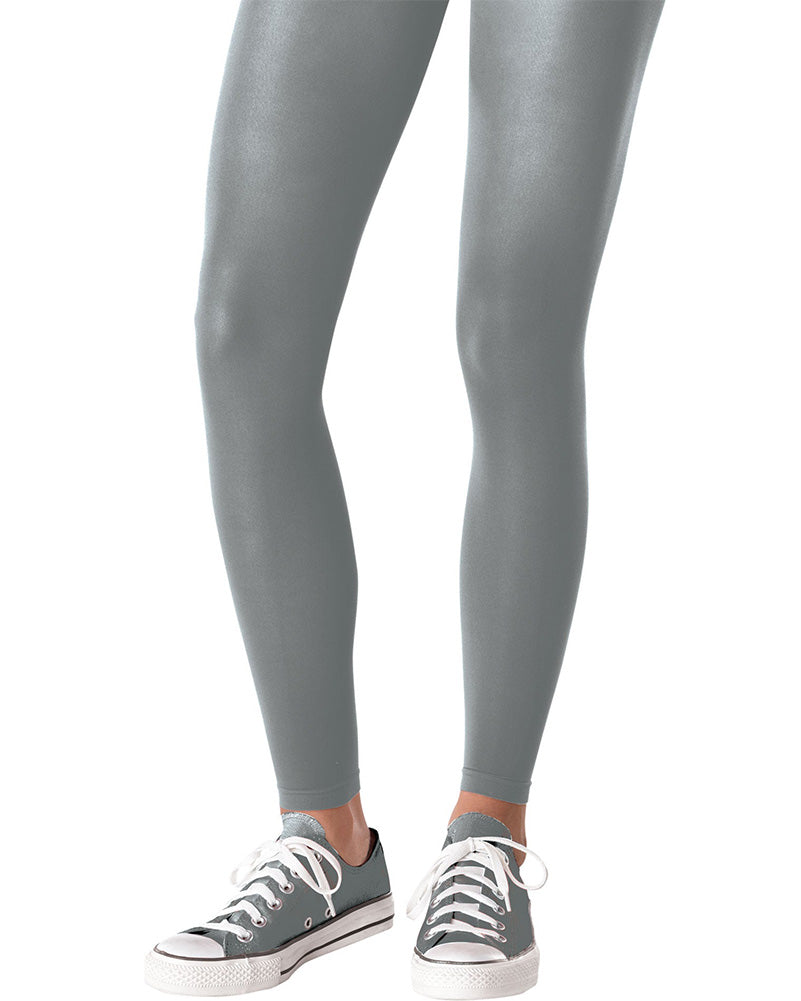 Team Spirit Footless Silver Tights 14+