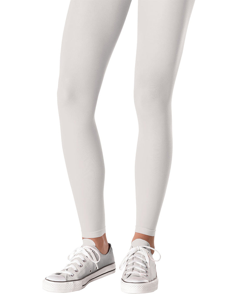 Team Spirit Footless White Tights 14+