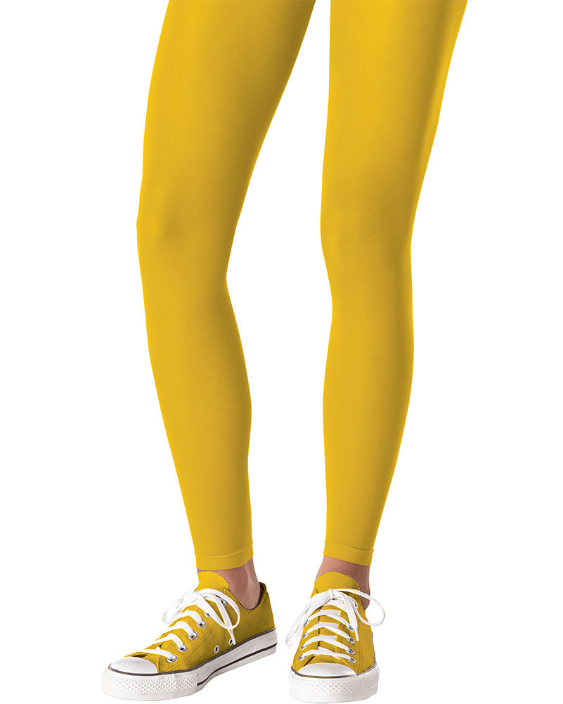 Team Spirit Footless Yellow Tights 14+