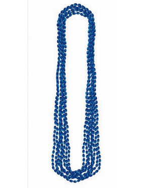 Team Spirit Metallic Necklace Navy Pack of 8