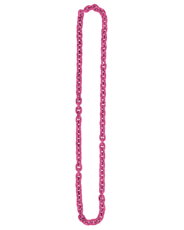 Team Spirit Pink Chain Link Necklace