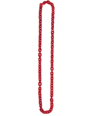Team Spirit Red Chain Link Necklace